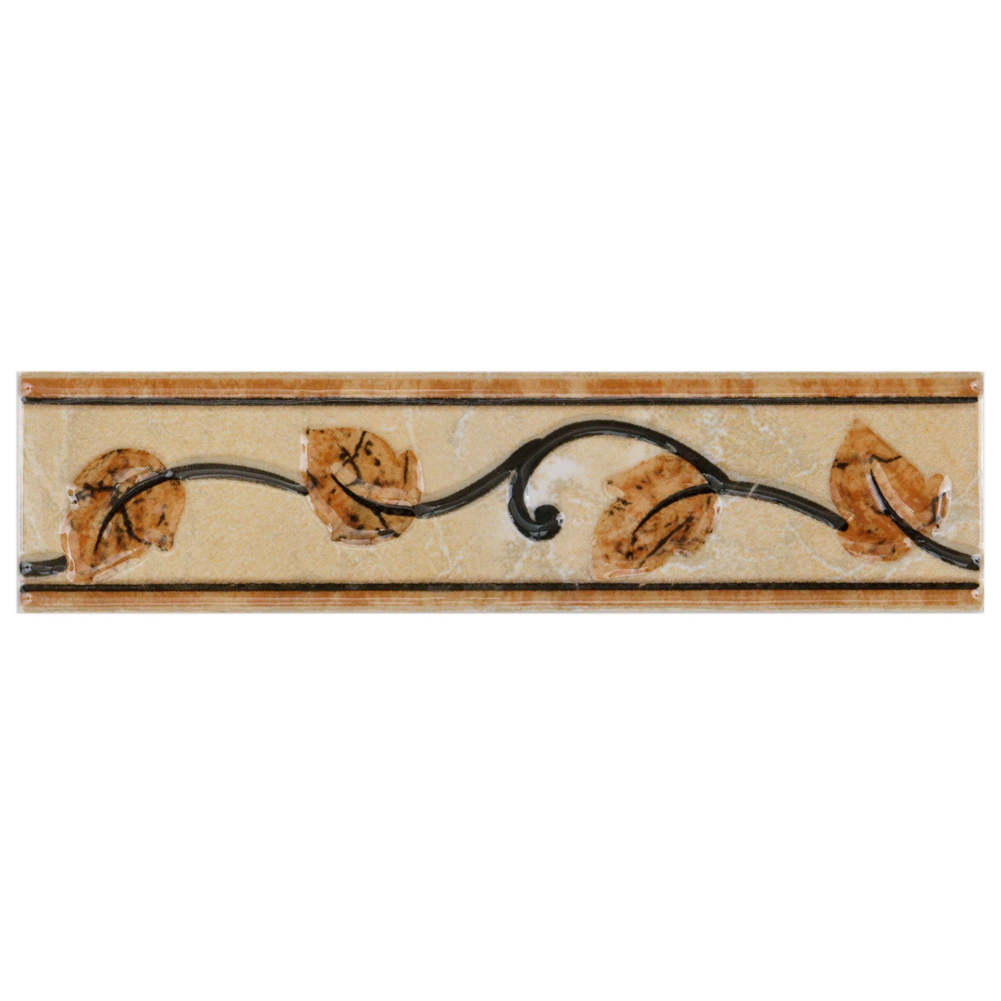 EliteTile Playa 8" x 2" Ceramic Listello Wall Trim Listello/Border
